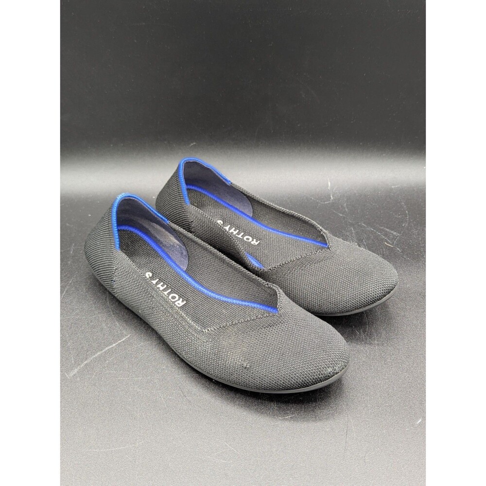 Rothy's Women's Size 7 Classic Black Round Toe Slip On Flats
